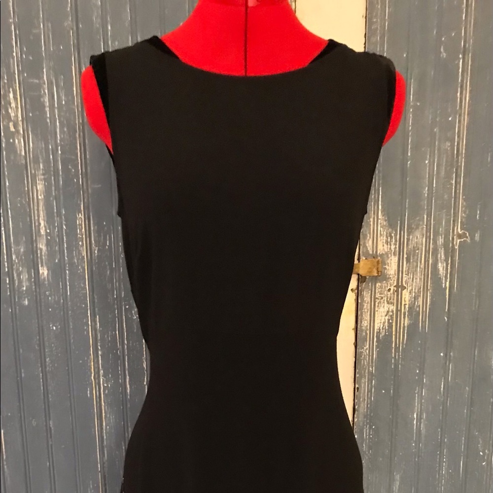 Size 4 j jill long black elegant dress.